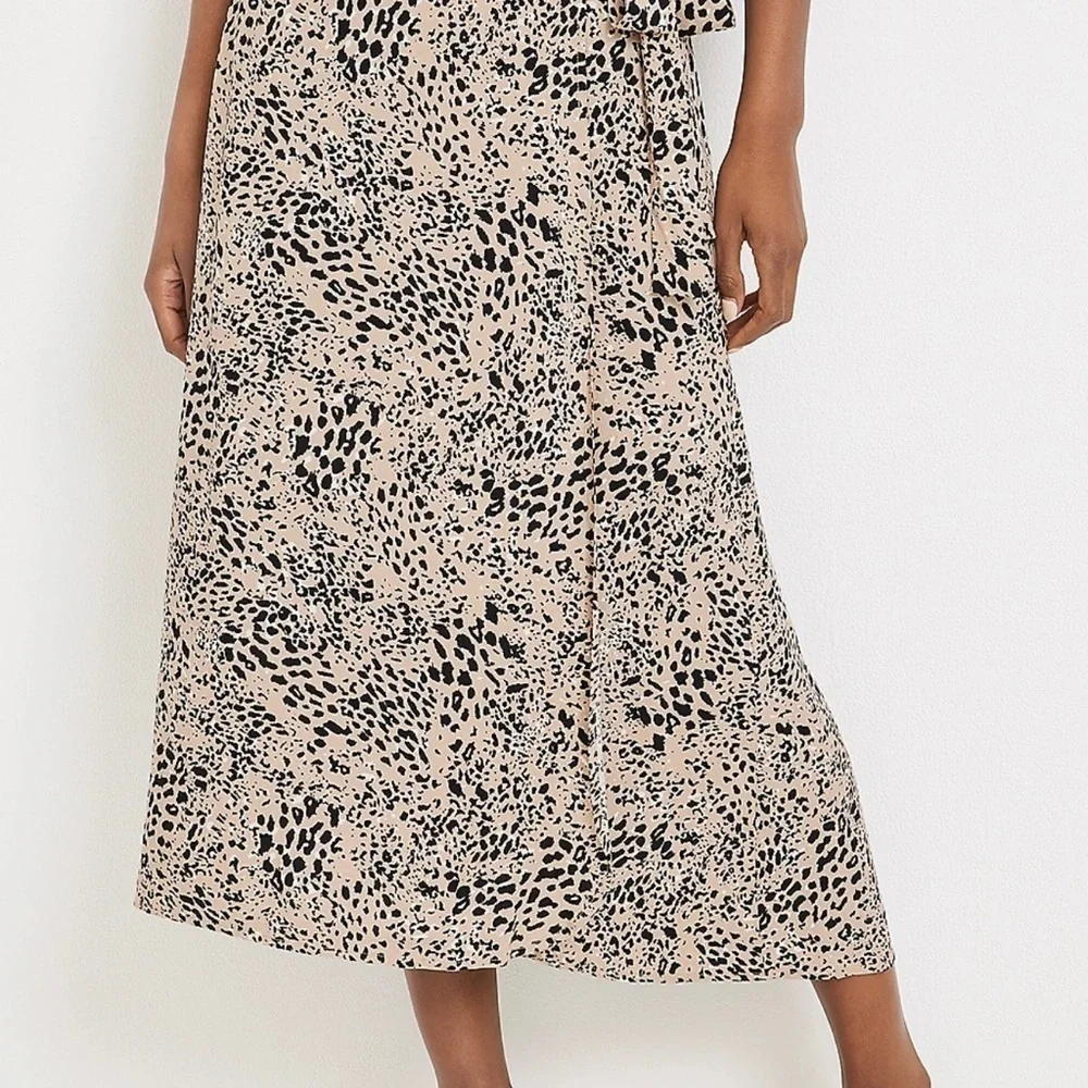 Nwt Maurice High Rise Faux Wrap Maxi Skirt